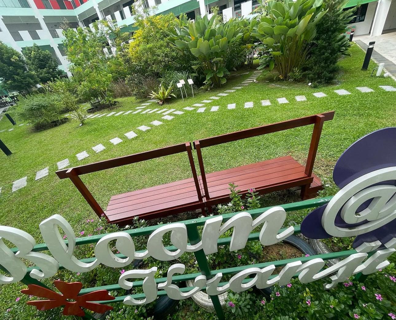galvanised platform